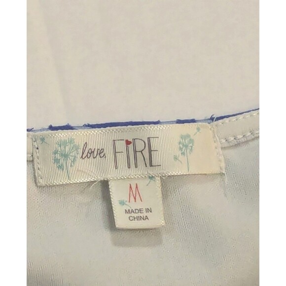 Love Fire Women's Dress Blue Lace Overlay Med Sleeveless High Neck Lined Mini - Picture 5 of 11